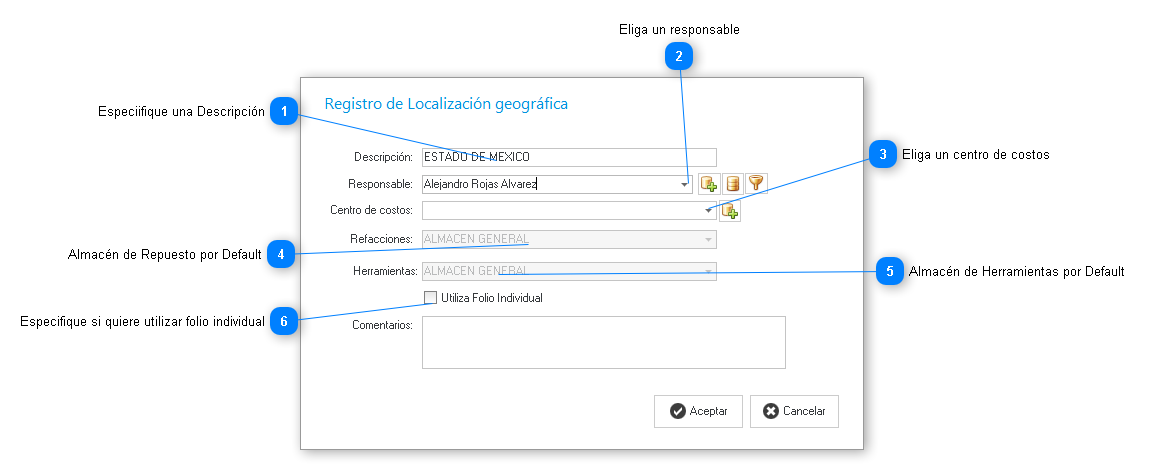 Agregar Localización