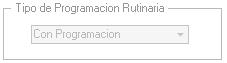 2. Selección de Programacíon Rutinaria